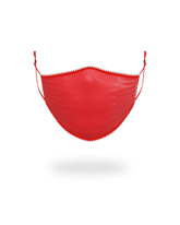 ADULT VERTICAL SHARK (RED) FORM-FITTING FACE MASK