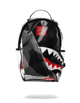 ANGLED 20/20 VISION SHARK CLEAR BACKPACK