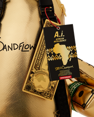 A.I.8 AFRICAN INTELLIGENCE PATH TO THE FUTURE II MEDIUM MONEYBEAR TEDDYBEAR BACKPACK