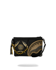 A.I. AFRICAN INTELLIGENCE SHARKS OF THE GOLD OCEAN CROSSOVER CLUTCH - SANDFLOWER COLLAB