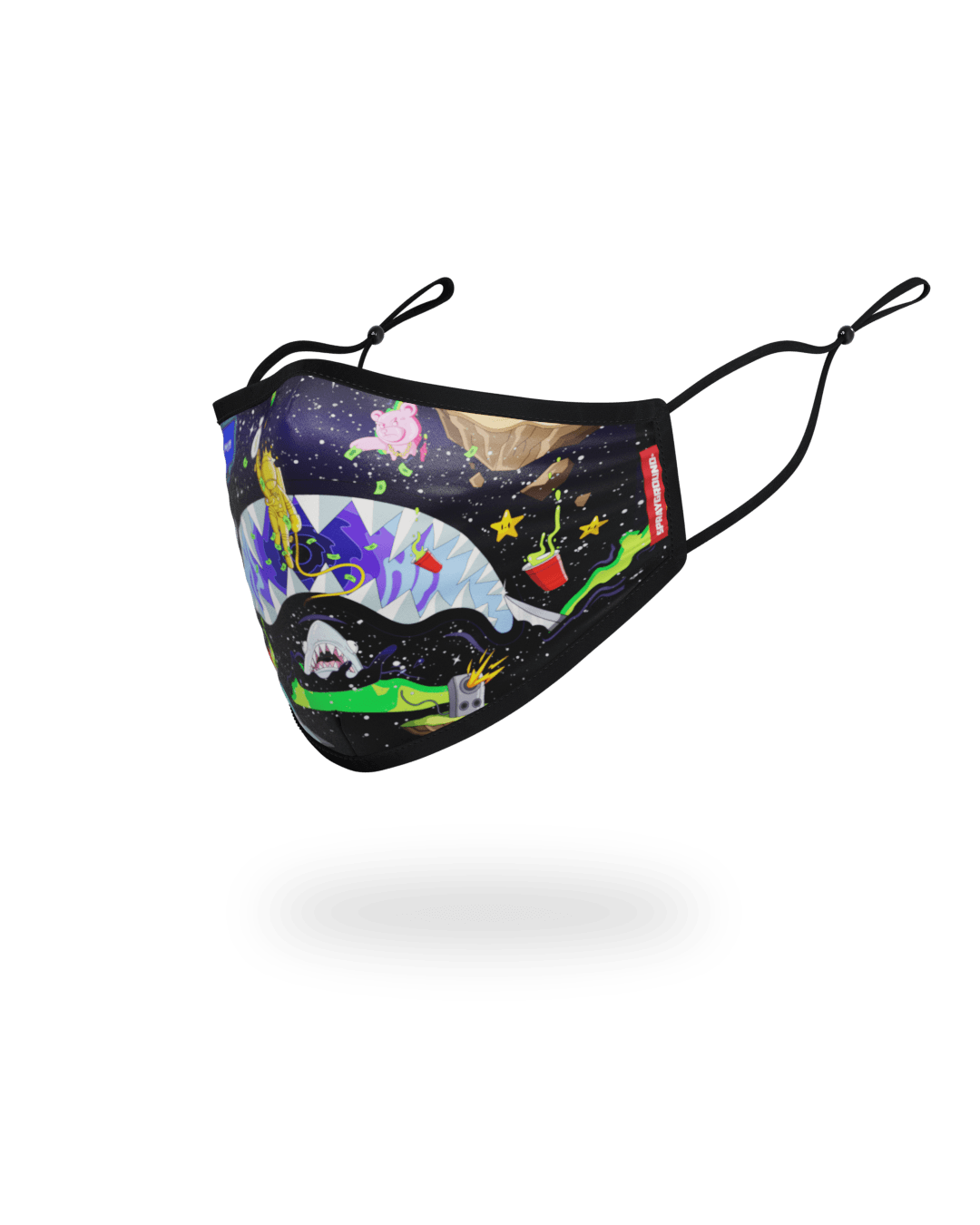 ADULT ASTRO PARTY FORM-FITTING FACE MASK