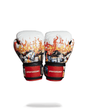 WHITE FIRE MONEY BOXING GLOVES