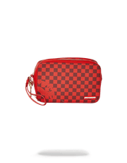SHARKS IN PARIS RED TOILETRY AKA MONEY BAGS