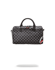 GREY CHECKERED SHARKS IN PARIS MINI DUFFLE