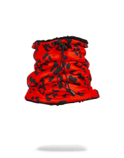RED LEOPARD NECK WARMER