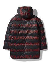 SG GRAFFITI PUFFER JACKET BLACK