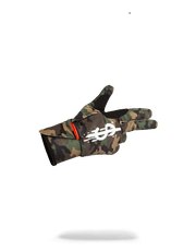 LEFT RED / RIGHT CAMO MONEY DRIPS GLOVES