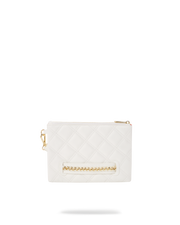 RIVIERA LE BLANC GOLD CHAIN SHARK CROSSOVER CLUTCH