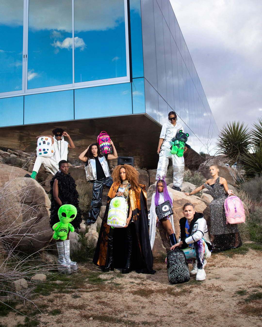 ALIEN PLUSH BACKPACK
