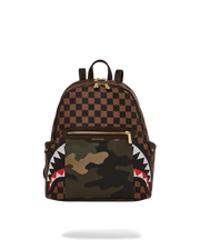 EXTERIOR GOLD ZIP POCKET SHARKS IN PARIS SAVAGE BACKPACK