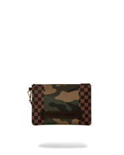 EXTERIOR GOLD ZIP POCKET SHARKS IN PARIS CROSSOVER CLUTCH