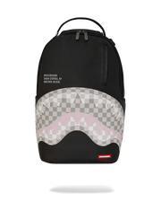 SHARK CENTRAL CREAM BLACK CHECK BACKPACK