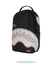 SHARK CENTRAL CREAM BLACK CHECK BACKPACK
