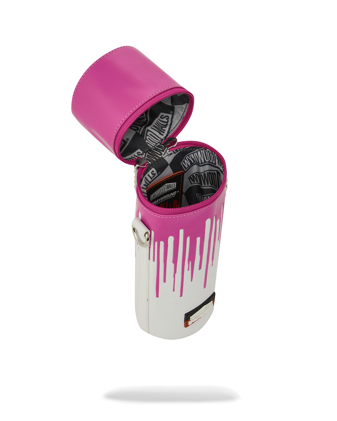 WYNWOOD WALLS COLLAB WATER BOTTLE OR SPRAYCAN HOLDER (WHT/PNK)