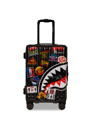 GLOBAL MOGUL UNLIMITED MILES SHARKNAUTICS HARDSHELL CARRY-ON LUGGAGE
