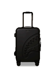 REALITY CHECK SHARKITECTURE CARRY-ON JETBLACK LUGGAGE (GUNMETAL HARDWARE)