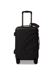 REALITY CHECK SHARKITECTURE CARRY-ON JETBLACK LUGGAGE (GUNMETAL HARDWARE)
