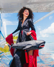 SHARKFINITY STEALTH PILOT SHARK SHAPE DUFFLE