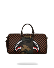 EXTERIOR GOLD ZIP POCKET SHARKS IN PARIS DUFFLE