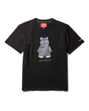 SHORT SLEEVE GRAPHIC MONEY BEAR T-SHIRT (BLACK)