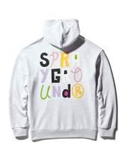 SPONGEBOB CREW SHARK HOODIE (LIGHT GREY)
