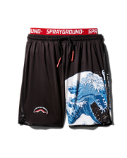 DRAGON WAVE CORTO SWIM TRUNKS (BLACK)