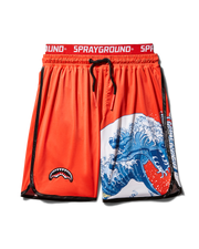 JAPAN WAVE CORTO SWIM TRUNKS (RED)