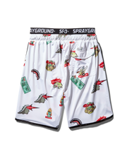 PATCH ALL-IN CORTO SWIM TRUNKS (WHITE)