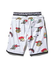 KIDS PATCH ALL-IN SWIM TRUNKS (WHITE)
