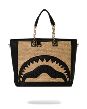 RAFFIA PALM TOTE