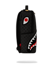 LIGHTS OUT SHARKS IN PARIS CHENILLE SHARK BACKPACK