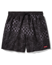 3AM CHECK SWIM SHORTS