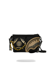 A.I. AFRICAN INTELLIGENCE SHARKS OF THE GOLD OCEAN CROSSOVER CLUTCH - SANDFLOWER COLLAB