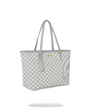 KNIT SHARKS IN PARIS IN CREAM TOTE