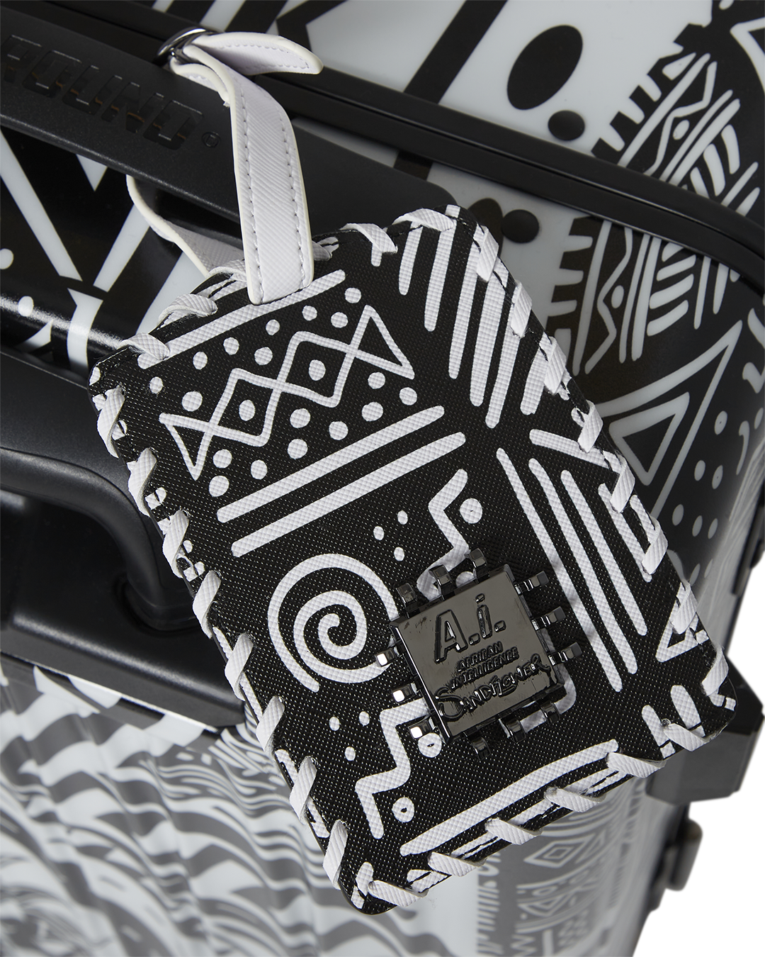 A.I. AFRICAN INTELLIGENCE THE SKYHAWK CARRY-ON LUGGAGE - SANDFLOWER COLLAB