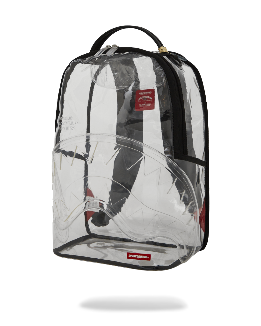 100% CLEAR BACKPACK - SHARK CENTRAL